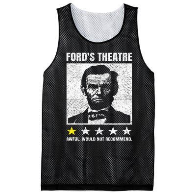 Abraham Lincoln Ford's Theatre Awful Would Not Recommend Mesh Reversible Basketball Jersey Tank