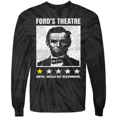 Abraham Lincoln Ford's Theatre Awful Would Not Recommend Tie-Dye Long Sleeve Shirt