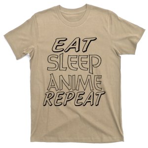 Anime Lover Funny Gift Eat Sleep Anime Repeat T-Shirt