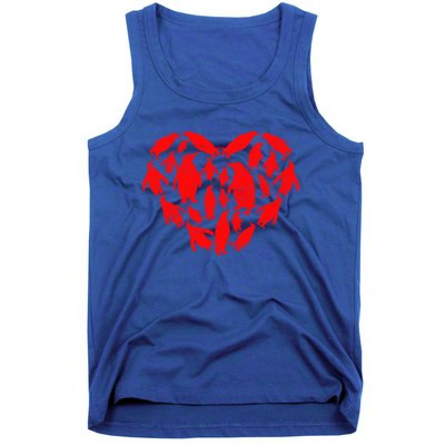 Animals Lover Funny Penguin Heart Valentine's Day Gift Tank Top