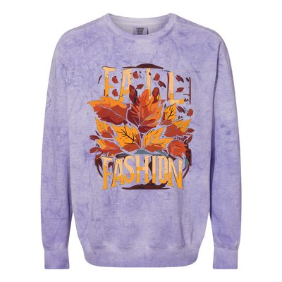 Autumn Leaves Fashion Colorblast Crewneck Sweatshirt