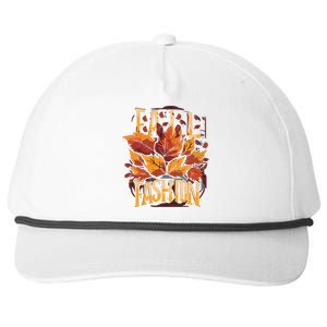 Autumn Leaves Fashion Snapback Five-Panel Rope Hat