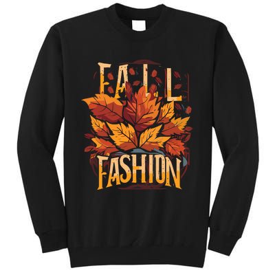 Autumn Leaves Fashion Tall Sweatshirt