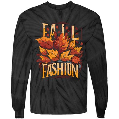 Autumn Leaves Fashion Tie-Dye Long Sleeve Shirt