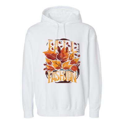 Autumn Leaves Fashion Garment-Dyed Fleece Hoodie