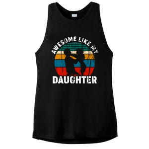 Awesome Like, Funny Father's Day T Ladies PosiCharge Tri-Blend Wicking Tank