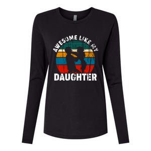 Awesome Like, Funny Father's Day T Womens Cotton Relaxed Long Sleeve T-Shirt