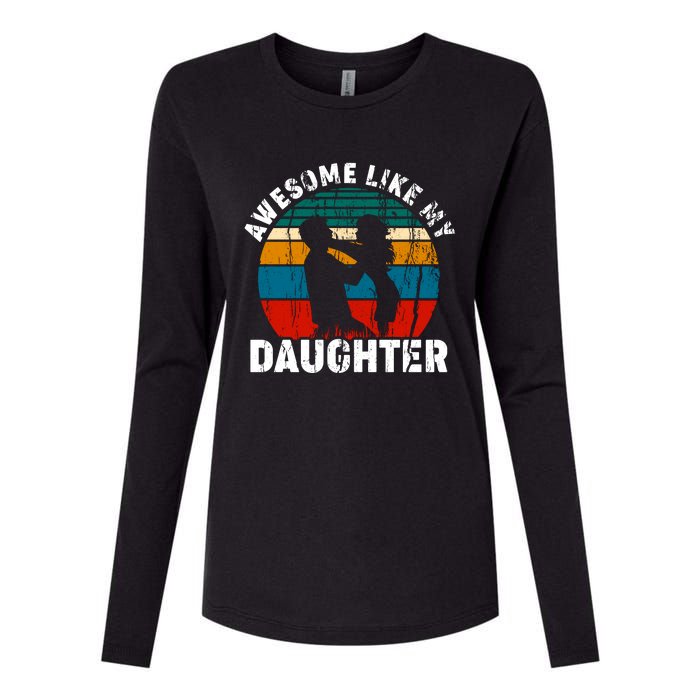 Awesome Like, Funny Father's Day T Womens Cotton Relaxed Long Sleeve T-Shirt