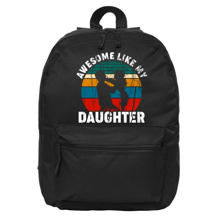 Awesome Like, Funny Father's Day T 16 in Basic Backpack