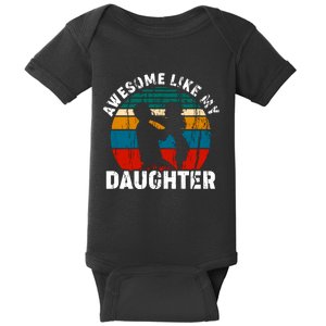 Awesome Like, Funny Father's Day T Baby Bodysuit