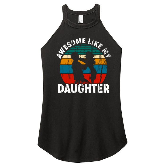 Awesome Like, Funny Father's Day T Women's Perfect Tri Rocker Tank