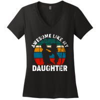 Awesome Like, Funny Father's Day T Women's V-Neck T-Shirt