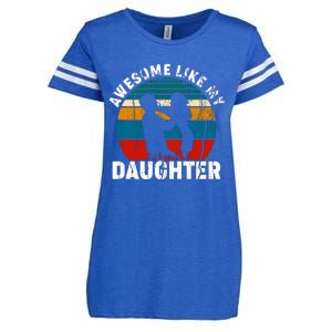 Awesome Like, Funny Father's Day T Enza Ladies Jersey Football T-Shirt