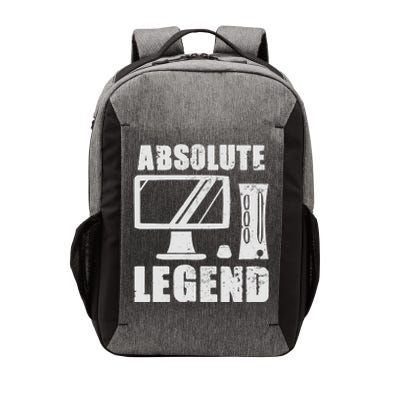 Absolute Legend Funny Video Game Player Quote PC Gaming Rig Vector Backpack