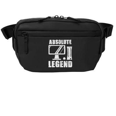 Absolute Legend Funny Video Game Player Quote PC Gaming Rig Crossbody Pack