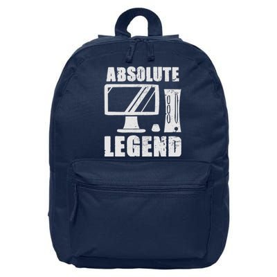 Absolute Legend Funny Video Game Player Quote PC Gaming Rig 16 in Basic Backpack