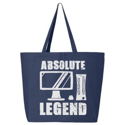 Absolute Legend Funny Video Game Player Quote PC Gaming Rig 25L Jumbo Tote