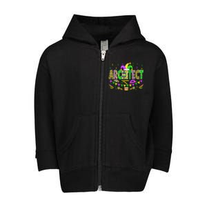 Architect Lover Funny Mardi Gras Carnival Party Great Gift Toddler Zip Fleece Hoodie