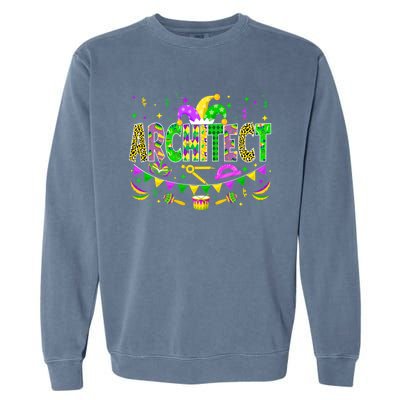 Architect Lover Funny Mardi Gras Carnival Party Great Gift Garment-Dyed Sweatshirt