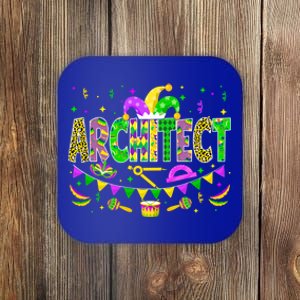 Architect Lover Funny Mardi Gras Carnival Party Great Gift Coaster