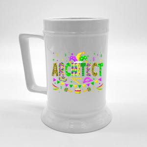 Architect Lover Funny Mardi Gras Carnival Party Great Gift Beer Stein