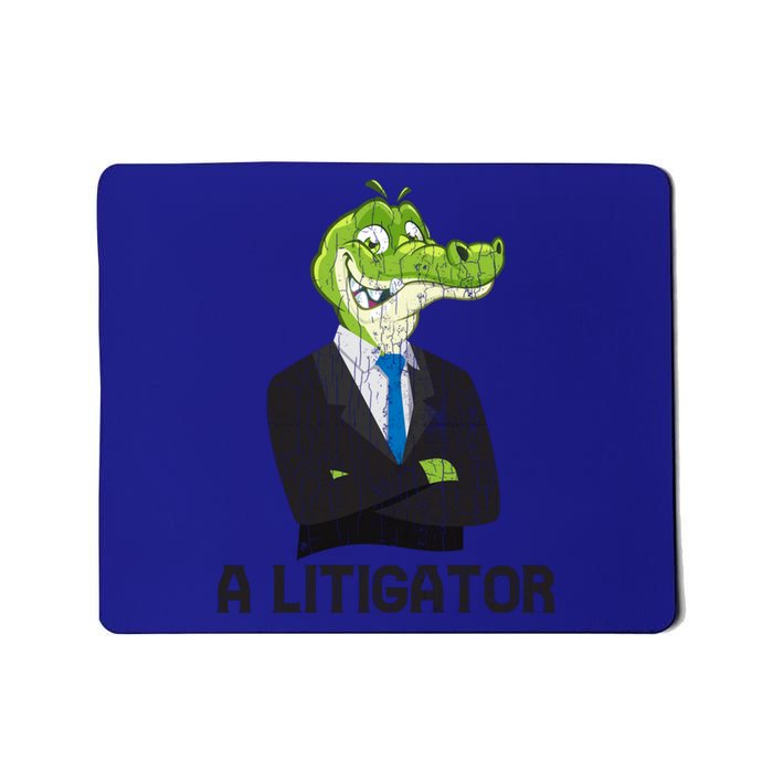 A Litigator Funny Lawyer Attorney Law School Graphic Gift Mousepad