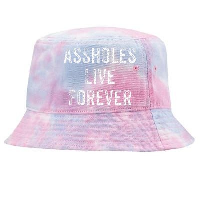 Assholes Live Forever Tie-Dyed Bucket Hat