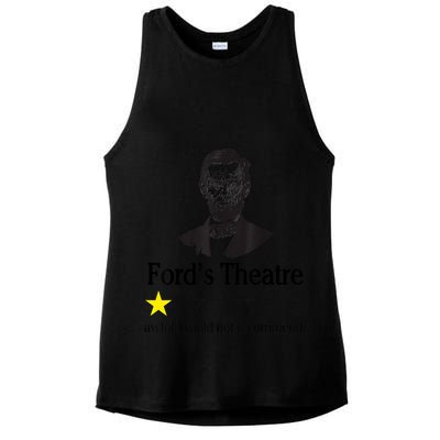 Abraham Lincoln Ford's Theatre Awful Would Not Recommend Ladies PosiCharge Tri-Blend Wicking Tank