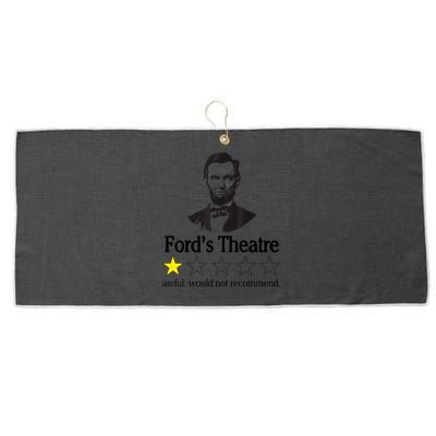 Abraham Lincoln Ford's Theatre Awful Would Not Recommend Large Microfiber Waffle Golf Towel