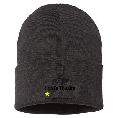 Abraham Lincoln Ford's Theatre Awful Would Not Recommend Sustainable Knit Beanie