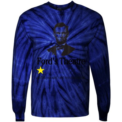 Abraham Lincoln Ford's Theatre Awful Would Not Recommend Tie-Dye Long Sleeve Shirt