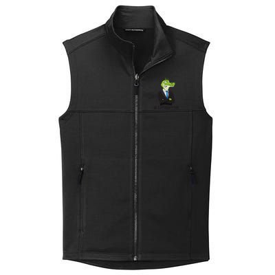 A Litigator Funny Lawyer Attorney Law School Graphic Gift Collective Smooth Fleece Vest