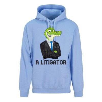 A Litigator Funny Lawyer Attorney Law School Graphic Gift Unisex Surf Hoodie