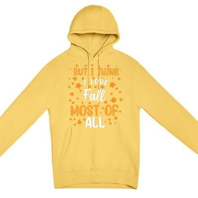 Autumn Love Fall Season Graphic Premium Pullover Hoodie