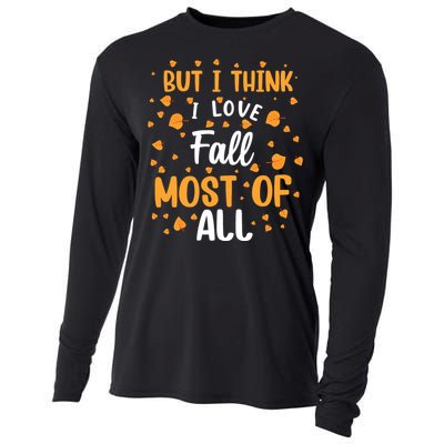 Autumn Love Fall Season Graphic Cooling Performance Long Sleeve Crew