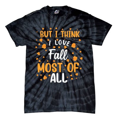 Autumn Love Fall Season Graphic Tie-Dye T-Shirt