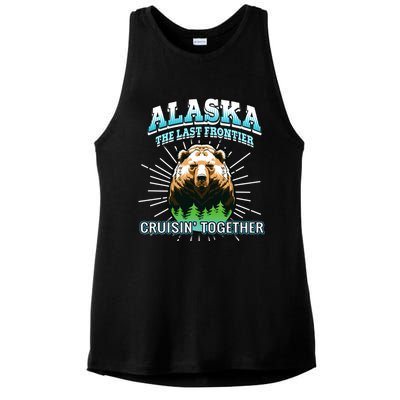 Alaska Last Frontier Family Group Trip Cruisin Together Cool Gift Ladies PosiCharge Tri-Blend Wicking Tank