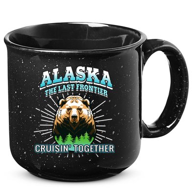 Alaska Last Frontier Family Group Trip Cruisin Together Cool Gift 15oz Campfire Ceramic Mug