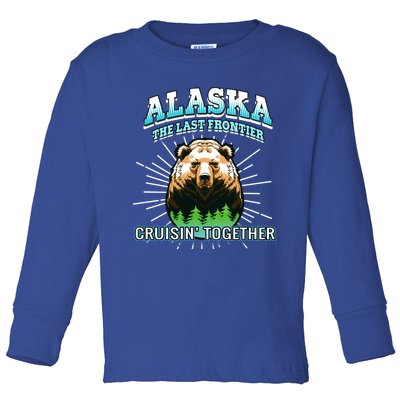 Alaska Last Frontier Family Group Trip Cruisin Together Cool Gift Toddler Long Sleeve Shirt