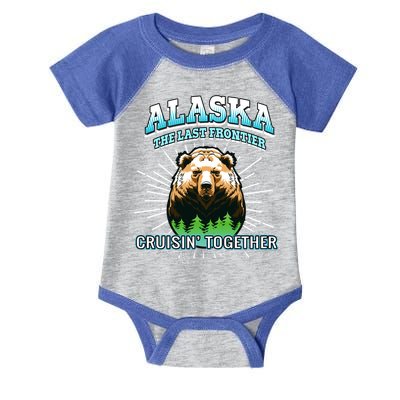 Alaska Last Frontier Family Group Trip Cruisin Together Cool Gift Infant Baby Jersey Bodysuit
