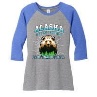 Alaska Last Frontier Family Group Trip Cruisin Together Cool Gift Women's Tri-Blend 3/4-Sleeve Raglan Shirt