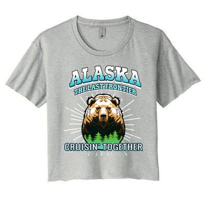 Alaska Last Frontier Family Group Trip Cruisin Together Cool Gift Women's Crop Top Tee