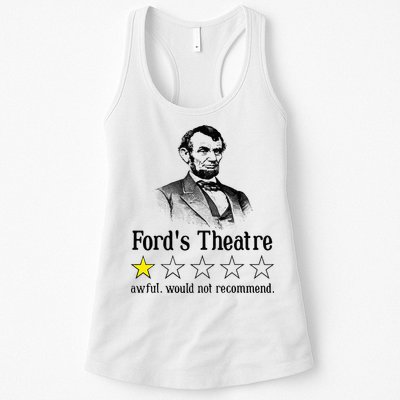 Abraham Lincoln Ford's Theatre Rating Womens Tank Top