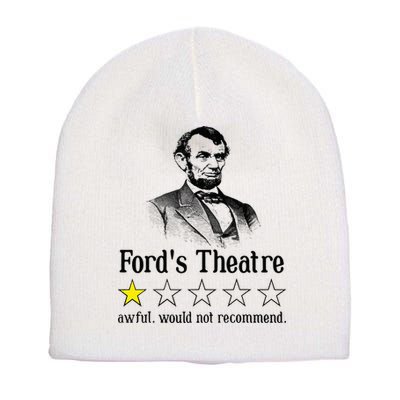 Abraham Lincoln Ford's Theatre Rating Short Acrylic Beanie