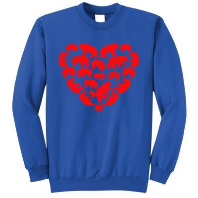 Animals Lover Funny Panda Bear Heart Valentine's Day Gift Sweatshirt