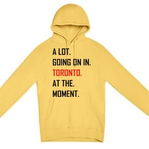 A Lot Going On In Toronto At The Moment Premium Pullover Hoodie