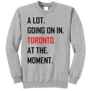 A Lot Going On In Toronto At The Moment Sweatshirt