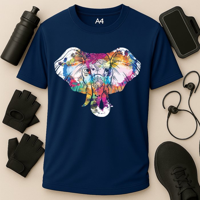 Animal Lover Gift Africa Safari Zoo Keeper Elephant Cooling Performance Crew T-Shirt
