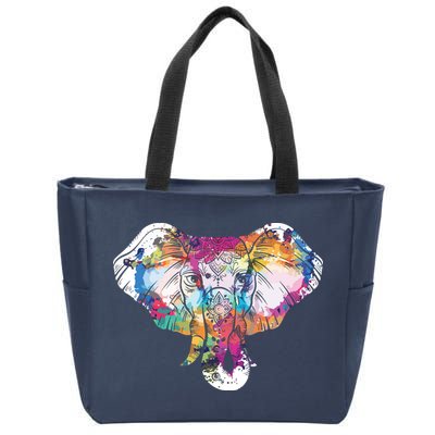 Animal Lover Gift Africa Safari Zoo Keeper Elephant Zip Tote Bag