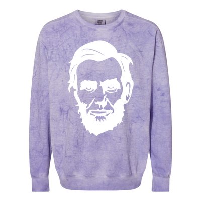 Abraham Lincoln Gift 16th American President America Usa Gift Colorblast Crewneck Sweatshirt